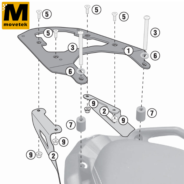 Baga sau Givi SR5121 BMW C650 Sport 16
