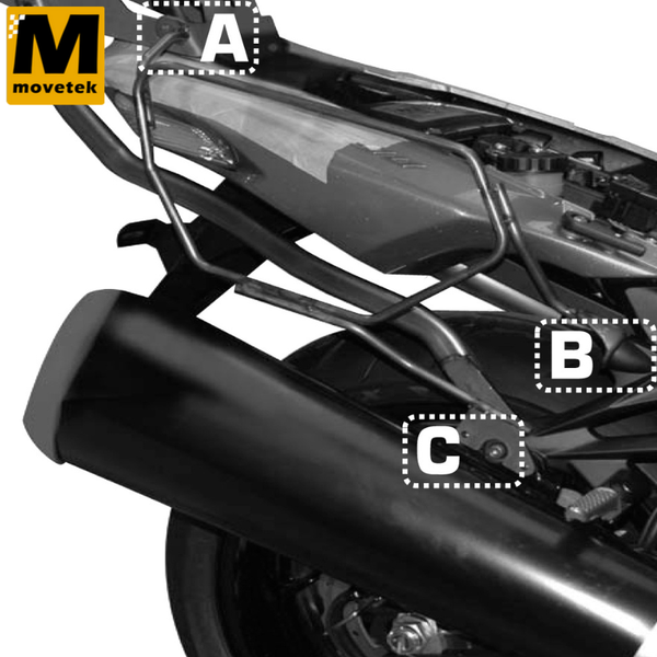 Khung hông gắn túi Givi TE4106 Kawasaki ZZR 1400 12-22