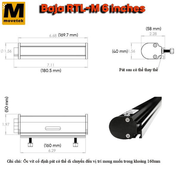 Đèn stop Baja RTL 30 inches