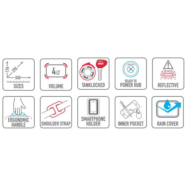 Túi gắn bình xăng Givi ST602B