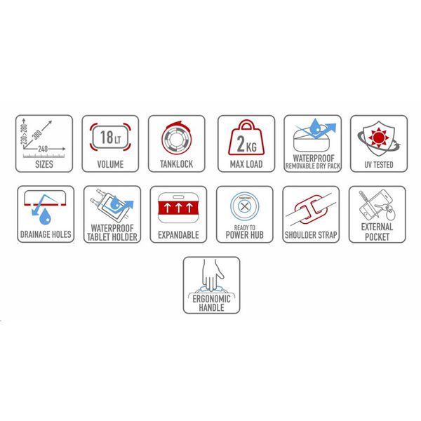 Túi gắn bình xăng chống nước Givi XL05 18L