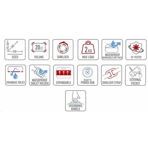 Túi gắn bình xăng chống nước Givi XL06 20L