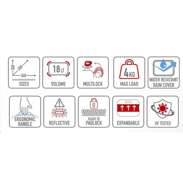 Túi treo gắn hông một bên có ngàm khoá Givi MT501S