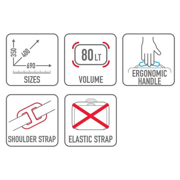 Túi yên sau chống nước Givi EA126 80L