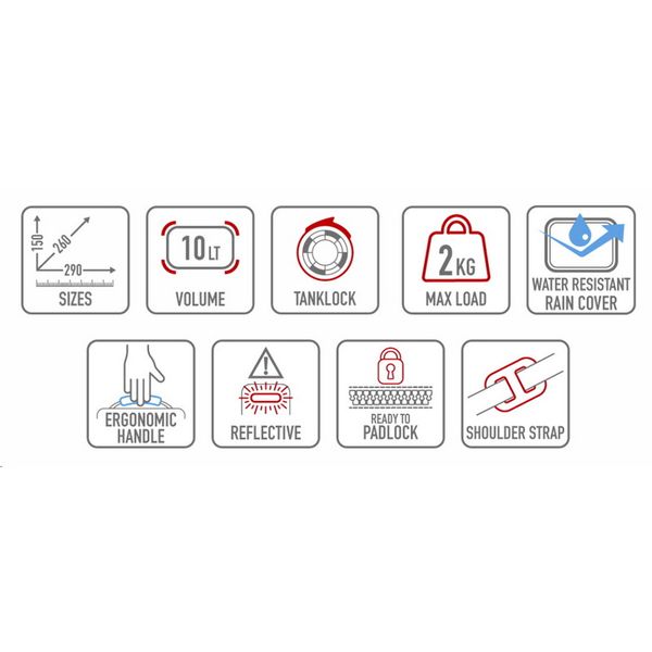 Túi yên sau Givi ST610 10L