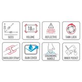 Túi tanklock Givi TLB18 gắn sau xe 18L