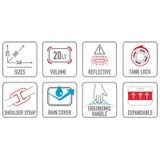 Túi tanklock Givi TLB20 gắn sau xe 20L