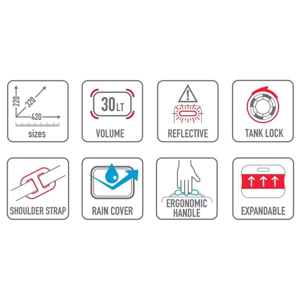 Túi tanklock Givi TLB30 gắn sau xe 30L