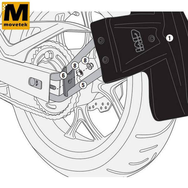 Bộ kit chuyên dụng Givi RM1146KIT Honda NC750X, Honda NC750S 16-20