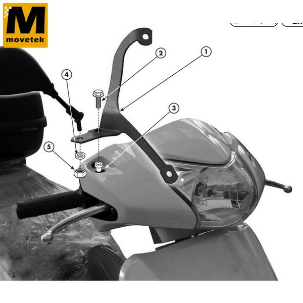 Bộ kit chuyên dụng Givi A314A Honda Lead 110 08-14