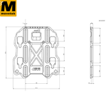 Bộ kit Givi ZGRT709FS gắn túi Givi GRT709