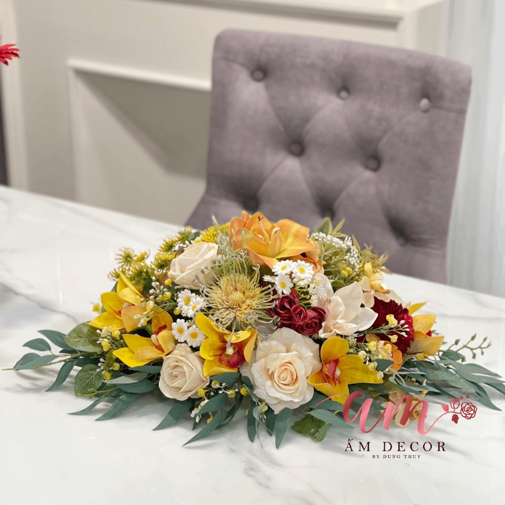 DẢI HOA BÀN HỌP BH035