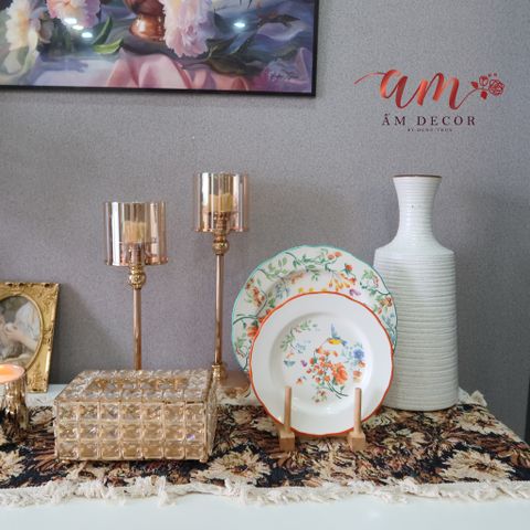  ĐĨA TRÀ CHIỀU VINTAGE HỌA TIẾT MÙA HẠ 