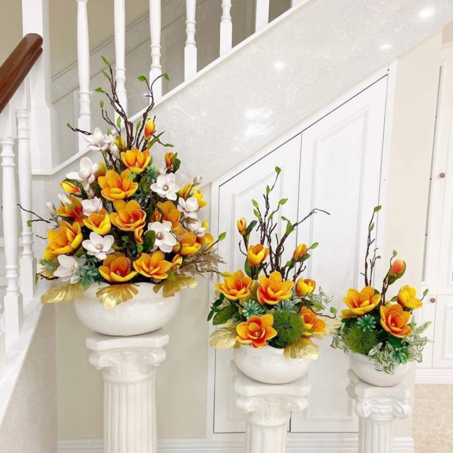 ZSET CHẬU HOA TẾT MỘC LAN THỊNH VƯỢNG