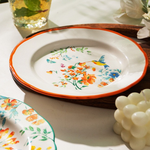  ĐĨA TRÀ CHIỀU VINTAGE HỌA TIẾT MÙA HẠ 