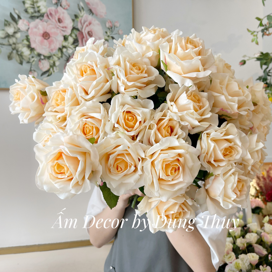 HOA HỒNG NHUNG (Vàng Kem)