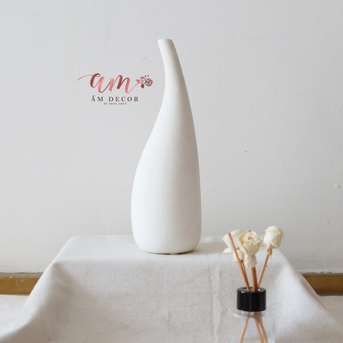  BÌNH GỐM CONG NHẬT DECOR 