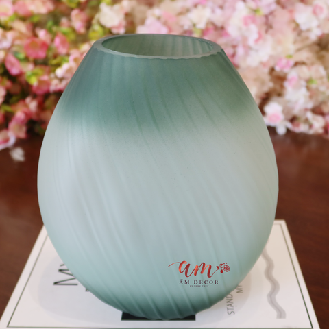  Bình Thủy Tinh Bầu Ngọc Lục Bảo 