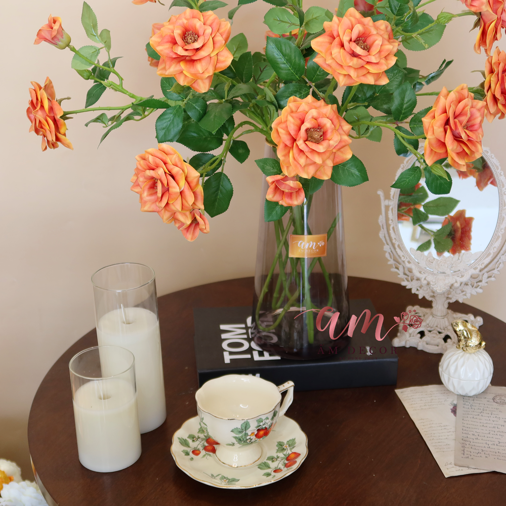 ZENGLAND ORANGE ROSE GLASSES