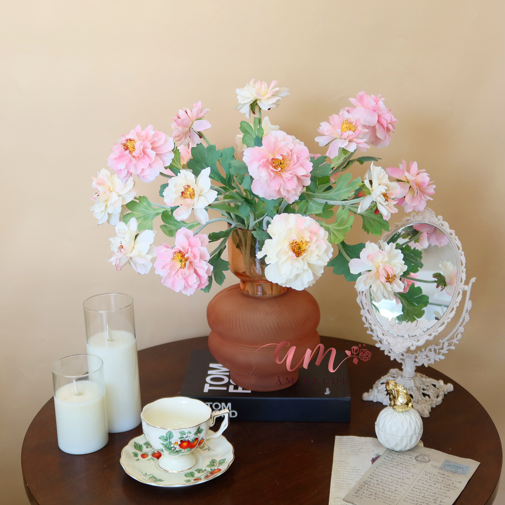 ZLADY PEONY ARTIFICIAL GLASSES
