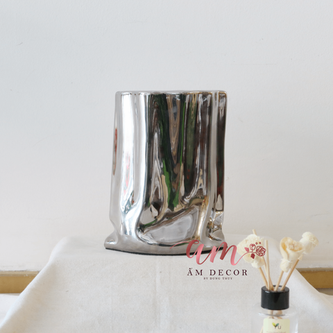  BÌNH GỐM TÚI GIẤY PHONG CÁCH HÀN QUỐC 