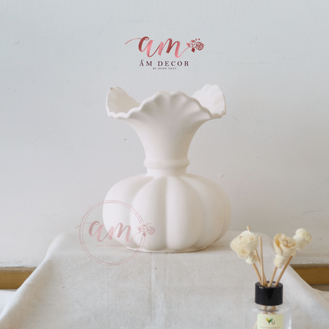  LỌ GỐM BẦU DECOR 