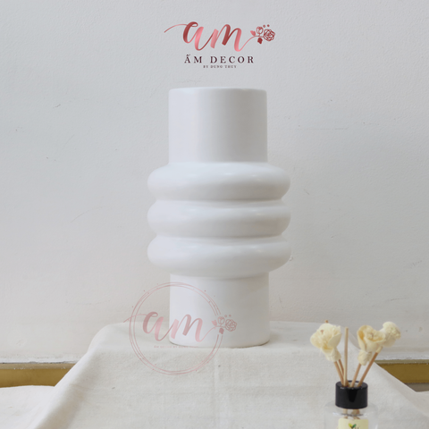  BÌNH GỐM ĐEN TRẮNG DECOR 