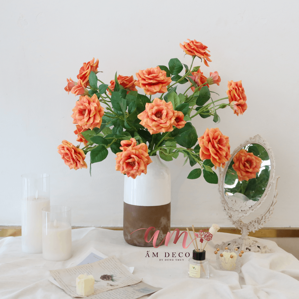 ZENGLAND ORANGE ROSE CLASSIC ARTIFICIAL