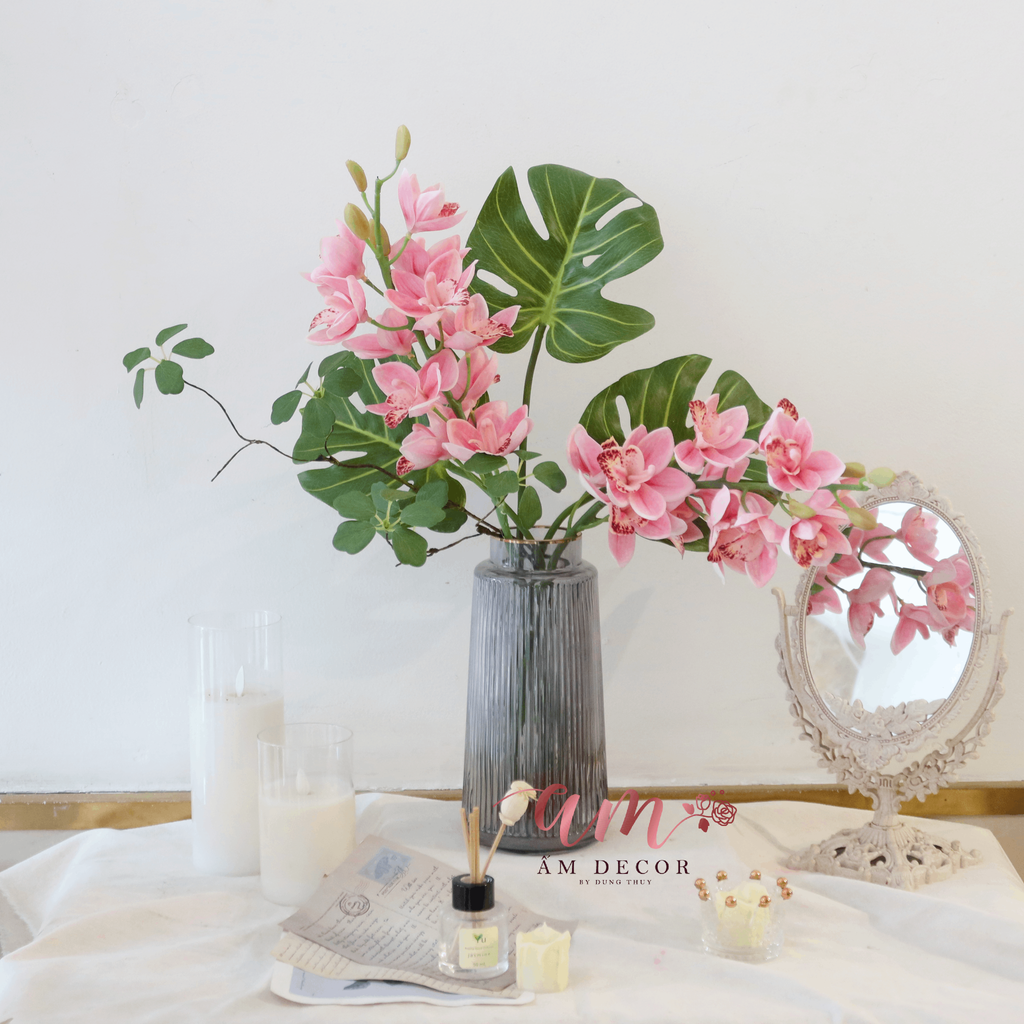 ZORALIE ORCHID FLORA VASE GLASS