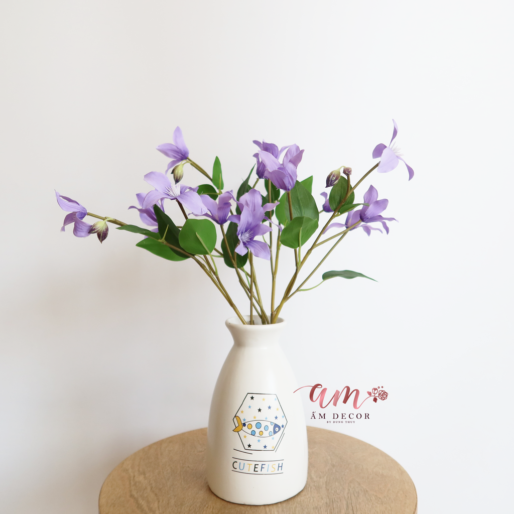 ZHOA ĐIỂM CLEMATIS CÁNH NHỎ