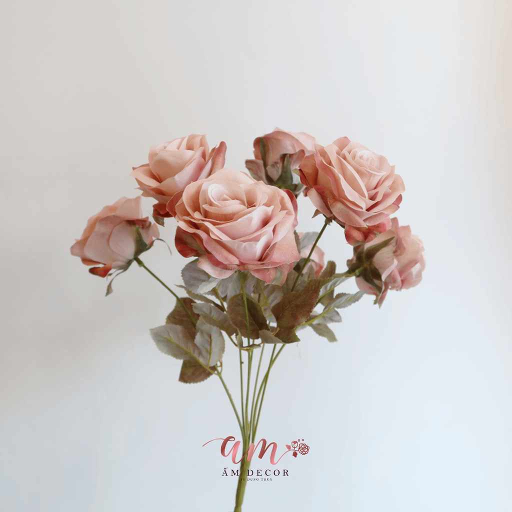 CHÙM HOA HỒNG CỔ ĐIỂN (Hồng)