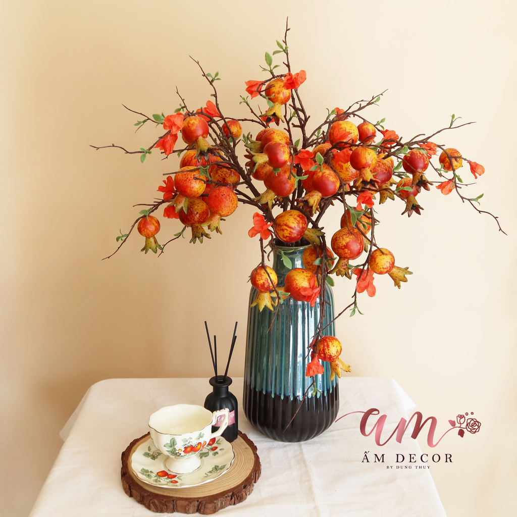 ZPOMEGRANATE ARTIFICIAL VASE