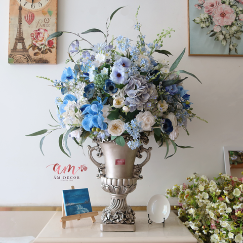  BÌNH HOA ÂU CỔ AQUAMARINE 