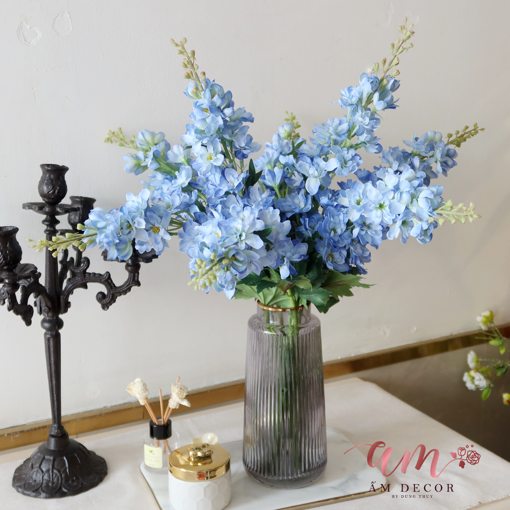 ZDELPHINIUM OCEAN GLASSIES VASE