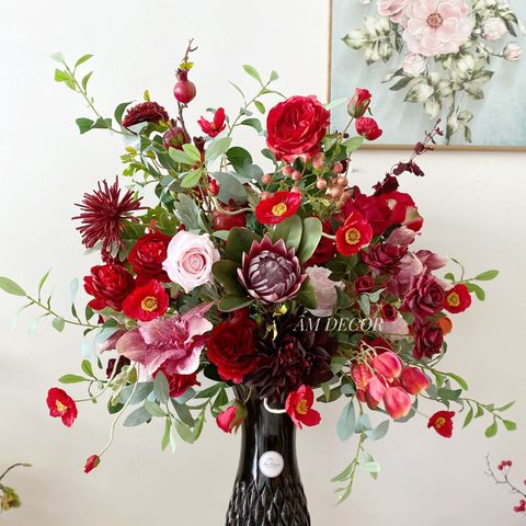  BÌNH HOA CỔ ĐIỂN REDWINE 