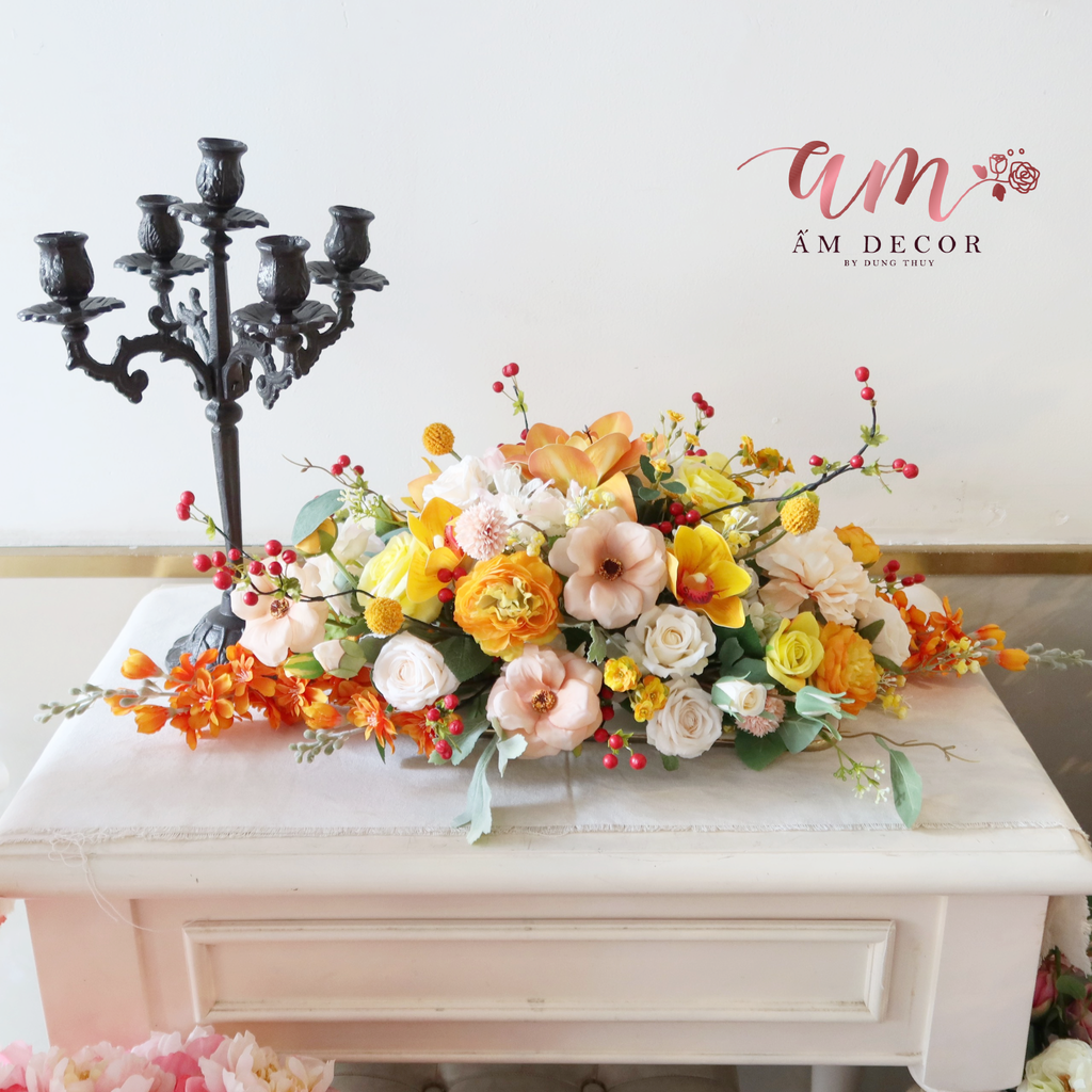 DẢI HOA BÀN HỌP BH027