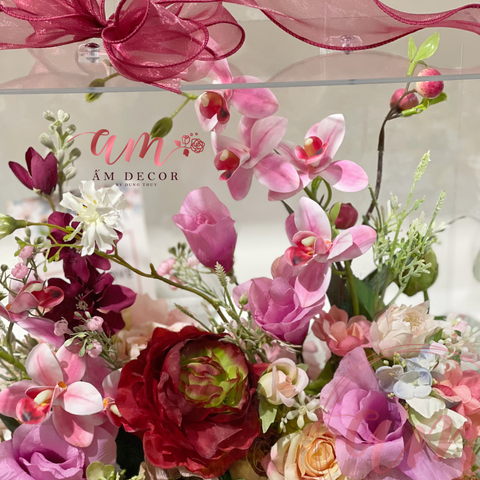  WINERED FLORA GLASSES BOX 