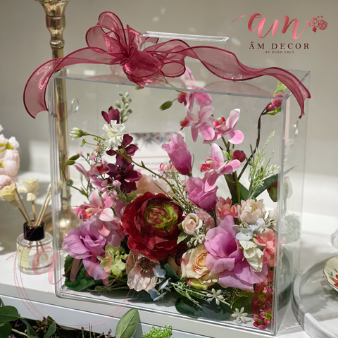  WINERED FLORA GLASSES BOX 