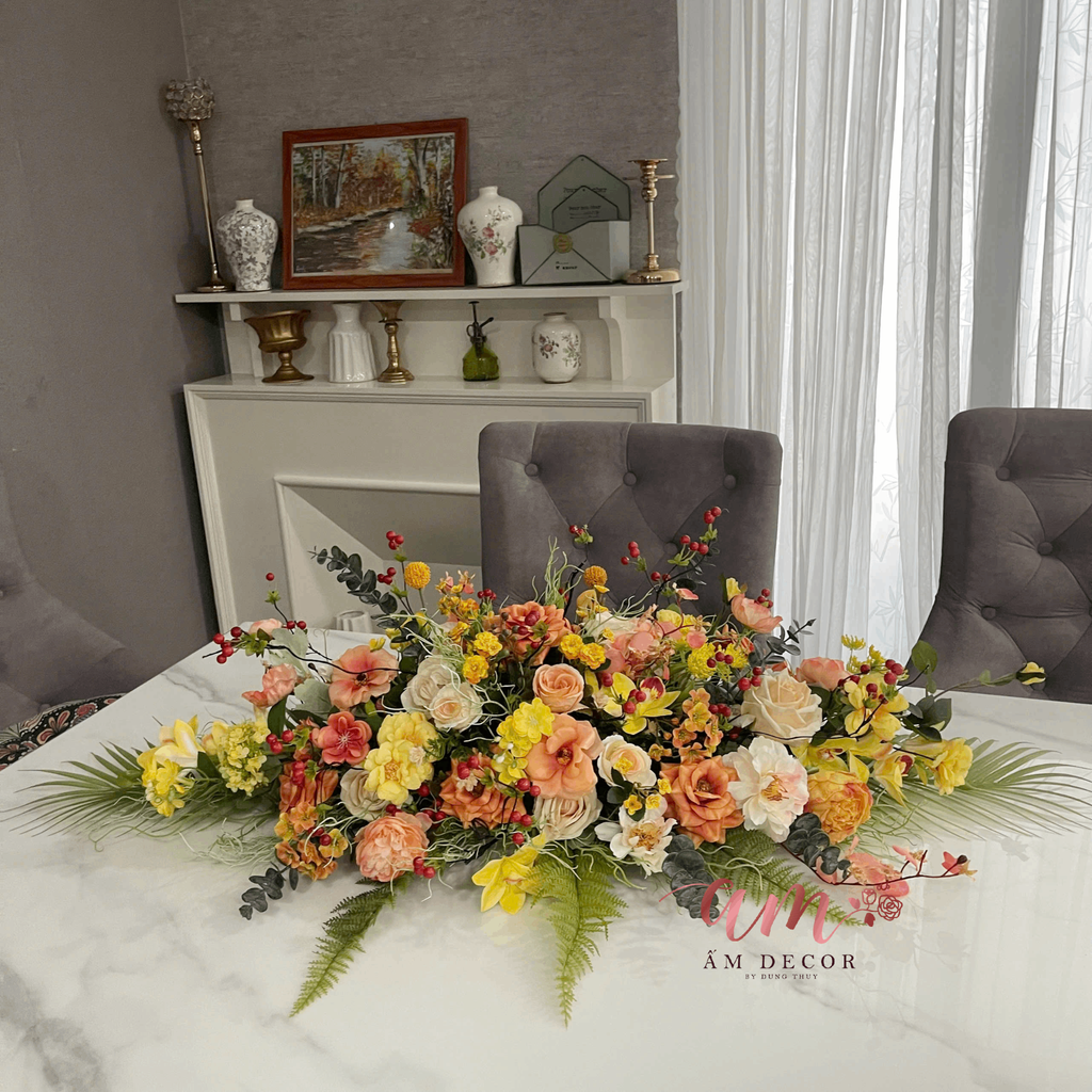 DẢI HOA BÀN HỌP BH042