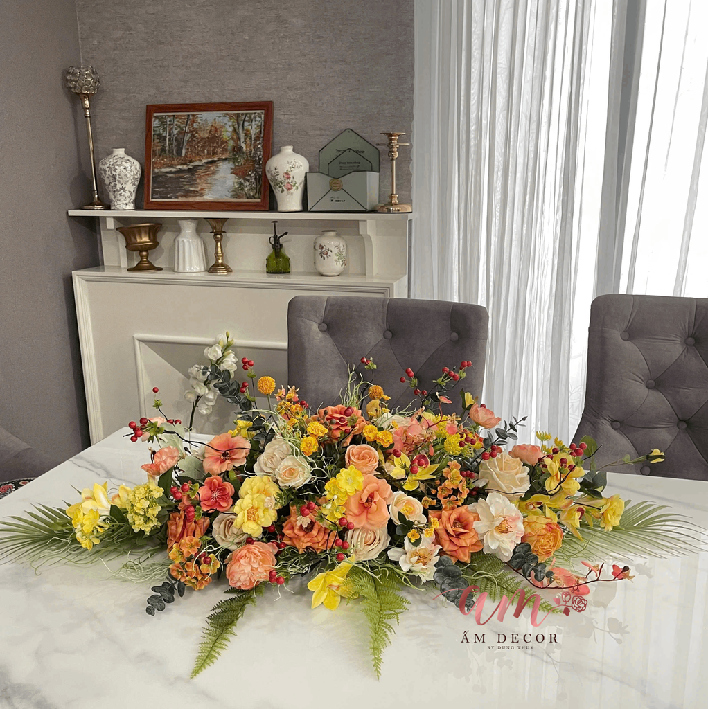 DẢI HOA BÀN HỌP BH042