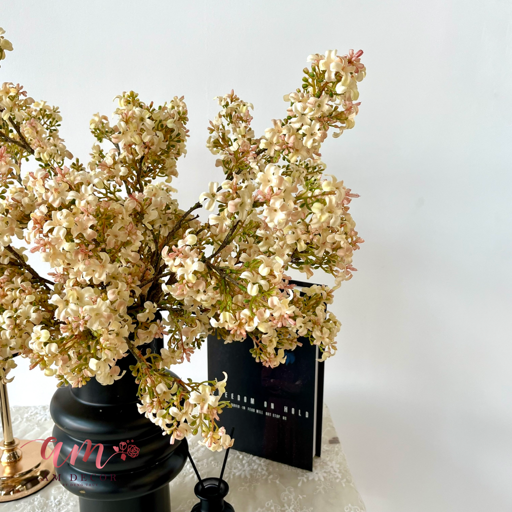 ZBÌNH HOA IRIS LILAC CREAM RETRO