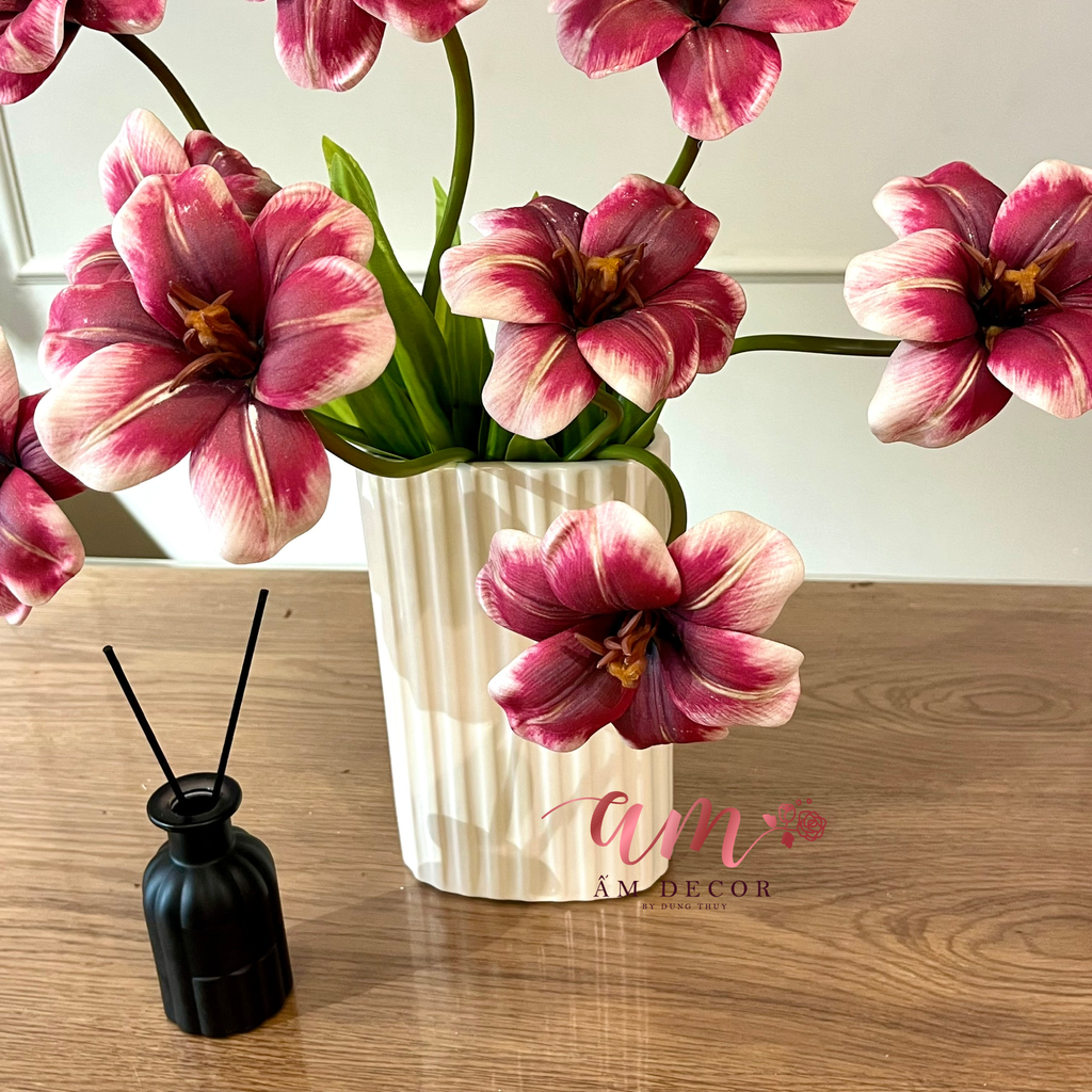 BÌNH HOA REDVELVET TULIP