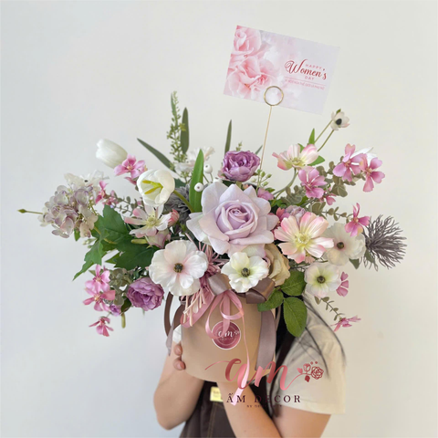  CREAMVIOLET FLORAL BOX 