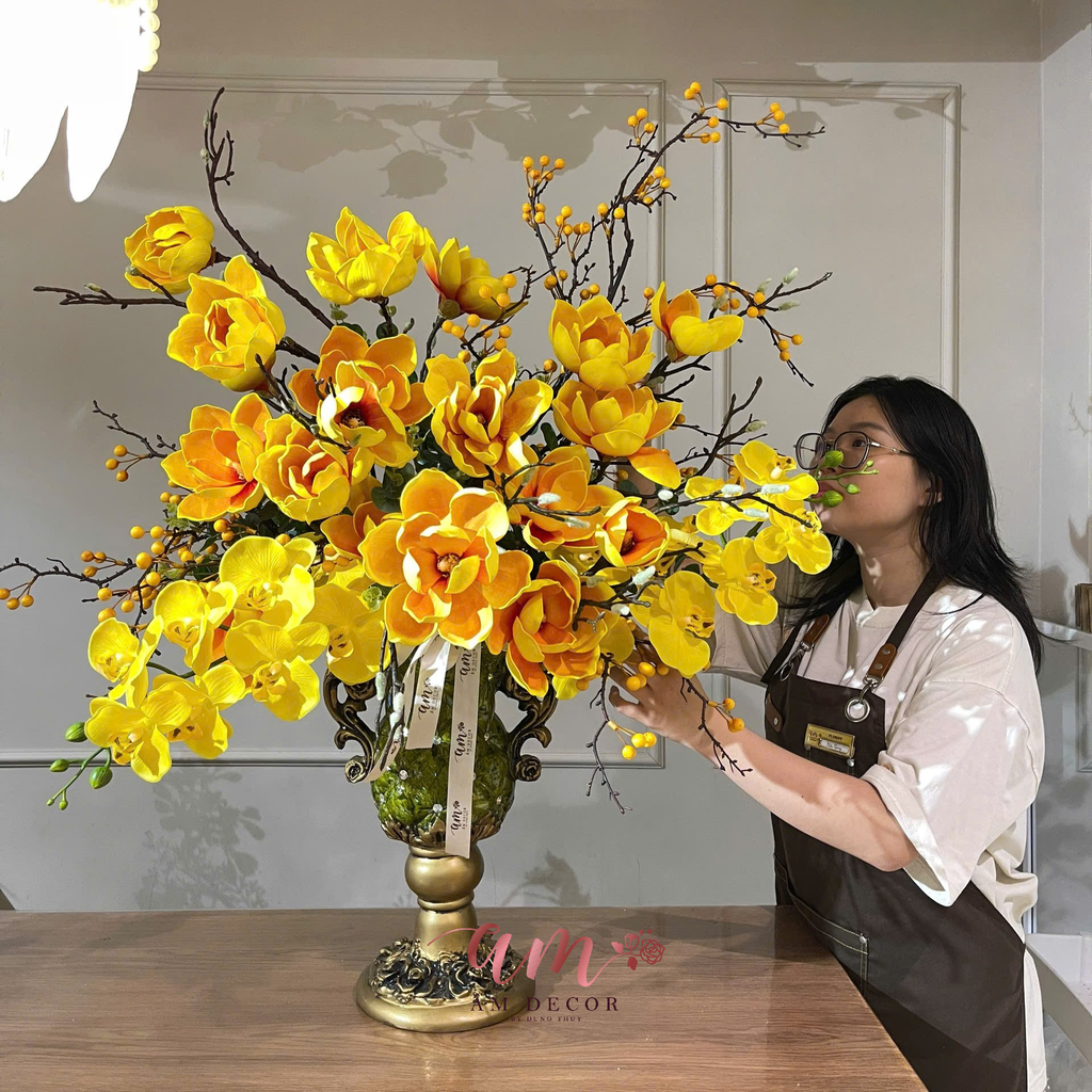 BÌNH HOA AMBER MULAN