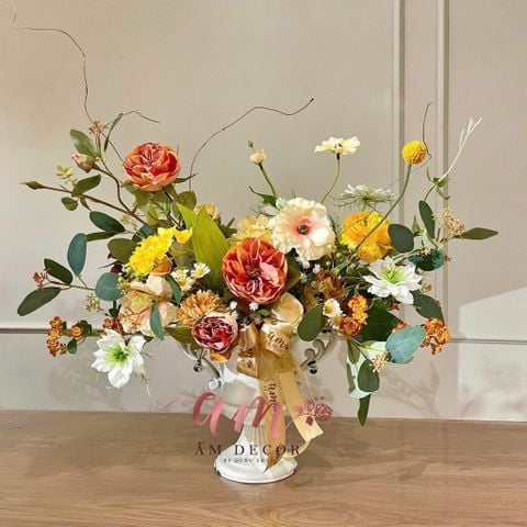  BÌNH HOA BURNT ORANGE GRACE 