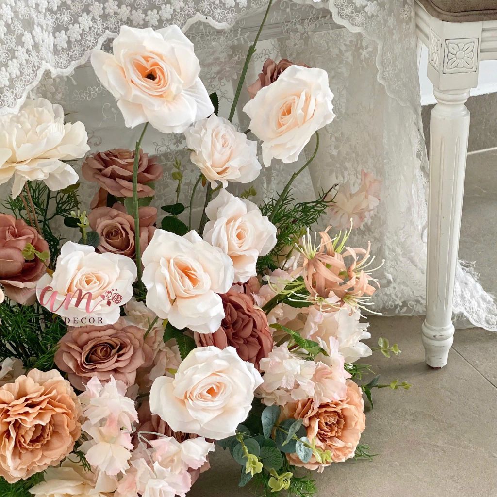 SET BÌNH HOA VÀ KHÓM HOA DECOR HARVESTÉ