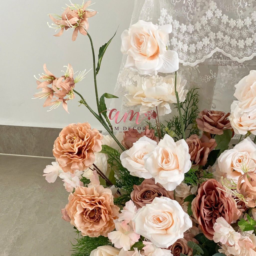 SET BÌNH HOA VÀ KHÓM HOA DECOR HARVESTÉ