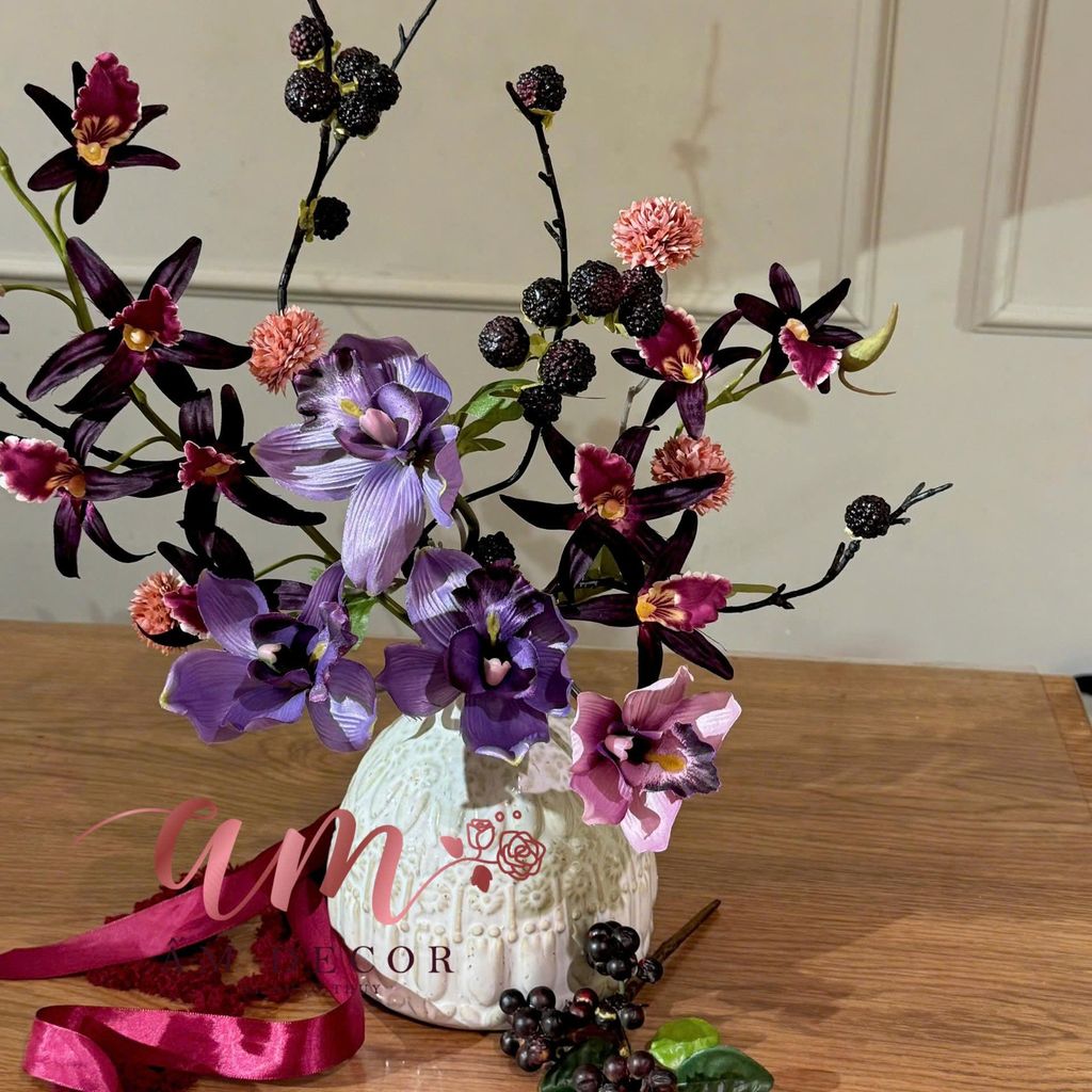 BÌNH HOA DENDROBIUM BERRY ORCHID MIX