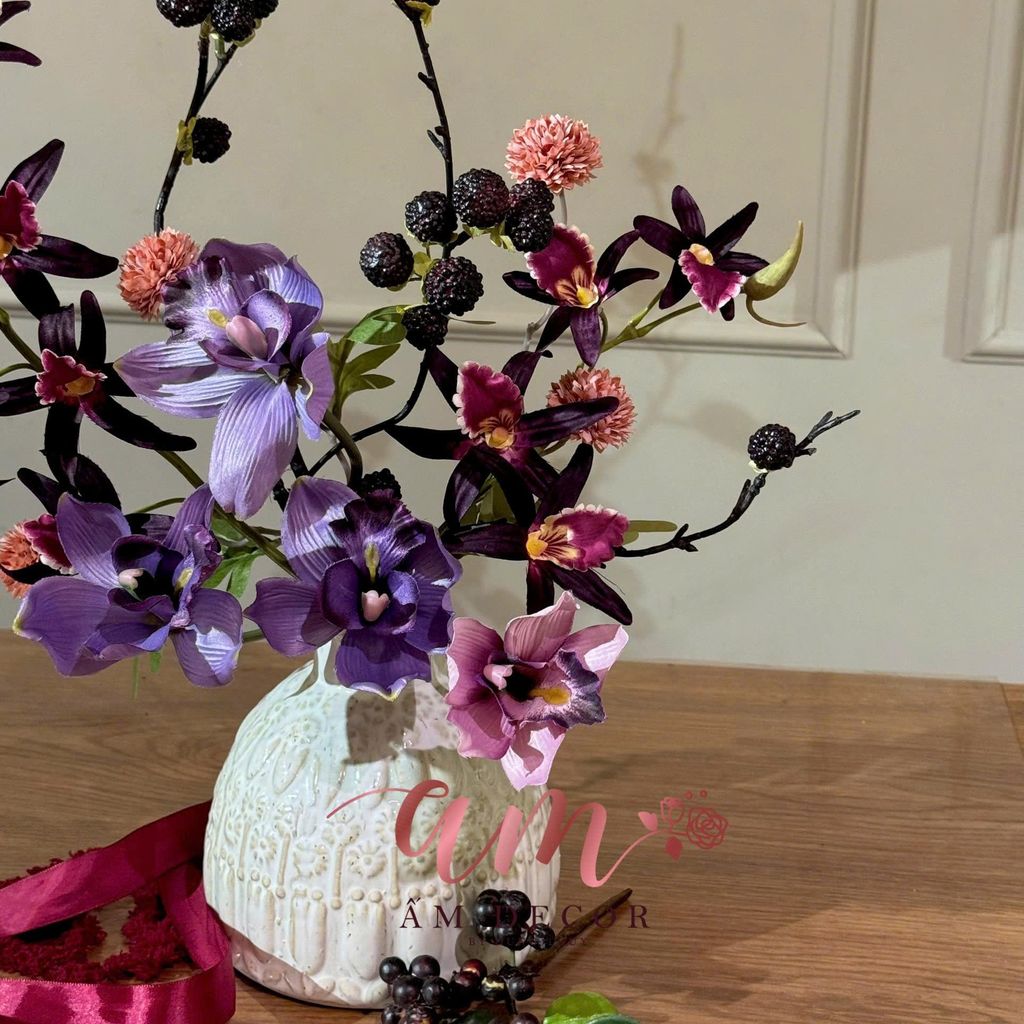 BÌNH HOA DENDROBIUM BERRY ORCHID MIX