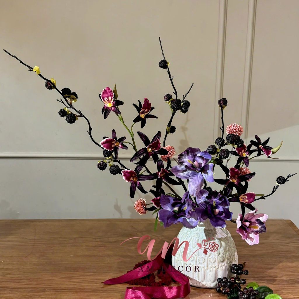 BÌNH HOA DENDROBIUM BERRY ORCHID MIX